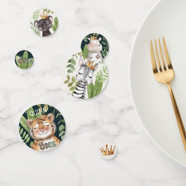Confettis Wild One Jungle Animaux Safari 1er Anniversaire (Groupe)