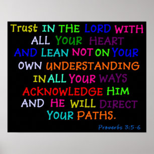 Confiance Dans Le Seigneur Poster Bible Church Ver