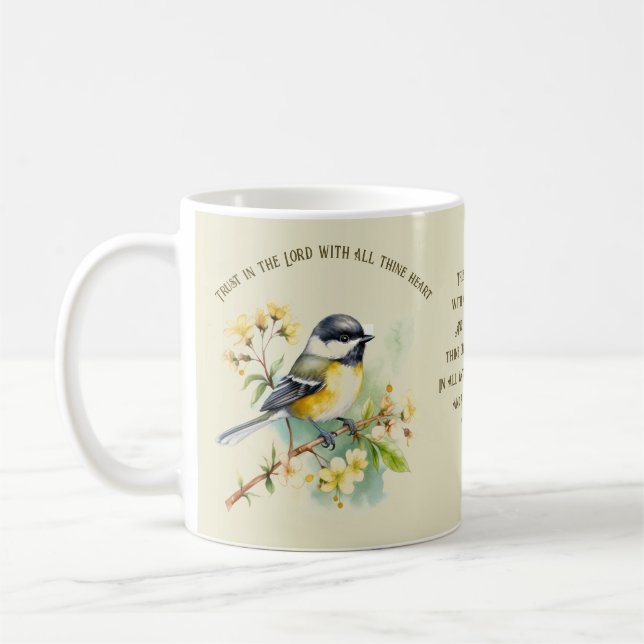 Confiance dans le Seigneur Proverbes Mug 3:5 Chick (Gauche)