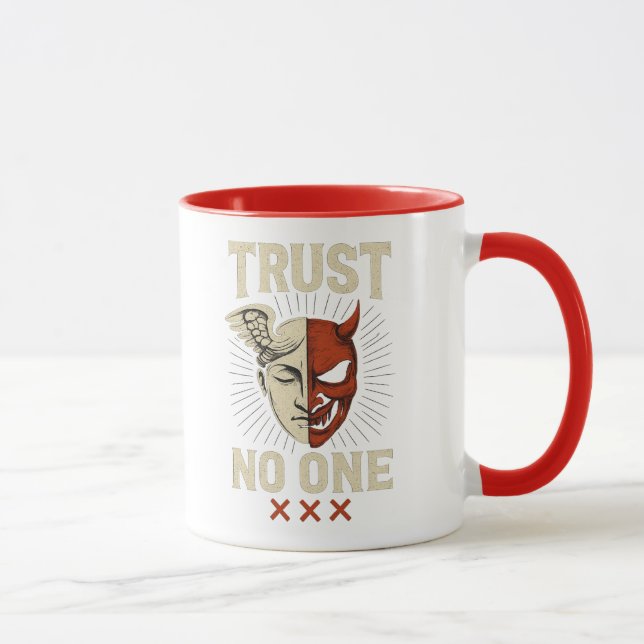 CONFIANCE PERSONNE - Angel & Démon Mug (Droite)