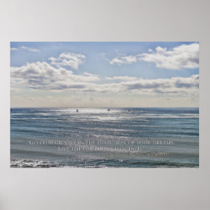 Confidence - Segelboote auf Ocean Poster