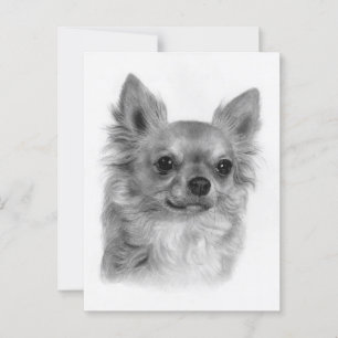 Confident Charm - Hand angestrichen Chihuahua Postkarte