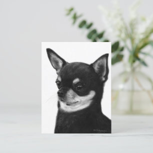 Confident Chihuahua Expression - Handgemalt Postkarte