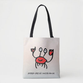 Confident Crab – Shoulder Tote Bag Tasche