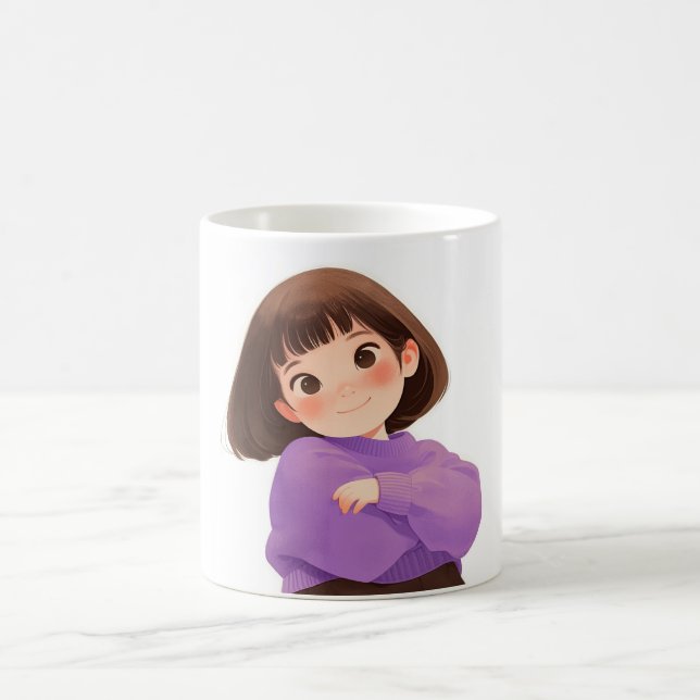Confident Girl Coffee Tee Tasse & Cups (Mittel)