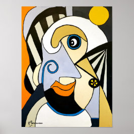 Confident Lady Abstrakt Poster