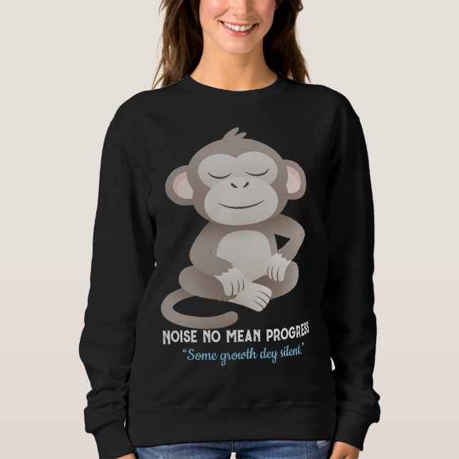 Confident Monkey – Minimal Calm Lifestyle Shirt (Vorderseite)