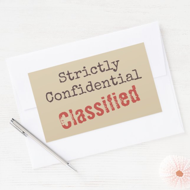 Confidential Stickers (Umschlag)