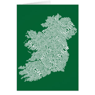 Configuration de texte de ville de l'Irlande Eire