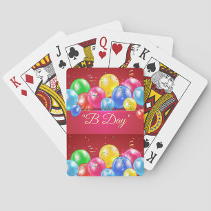 Configuration du jeu de cartes d'anniversaire B Da