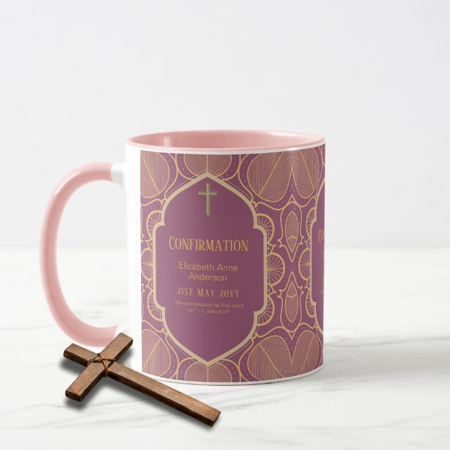 CONFIRMATION Adulte Cadeau Rose Gold Mug Femme (Créateur téléchargé)