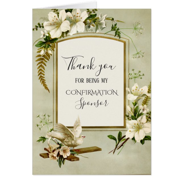 Confirmation de la croix religieuse de la Dove de  (Devant)