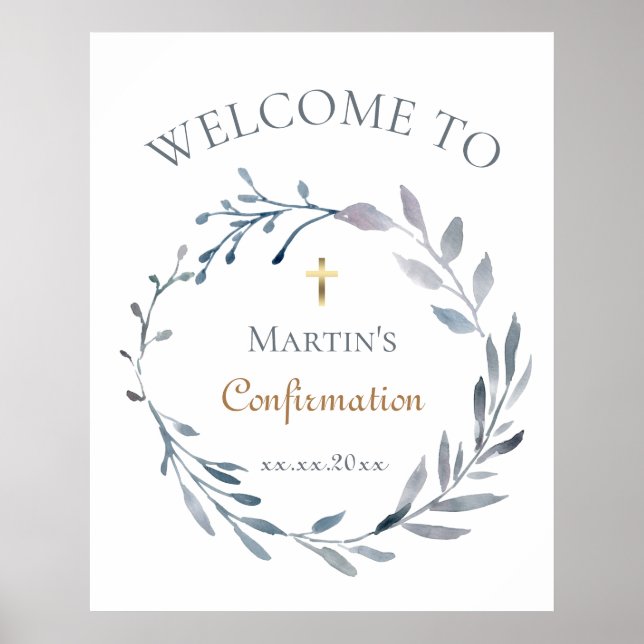 Confirmation welcome poster (Vorne)