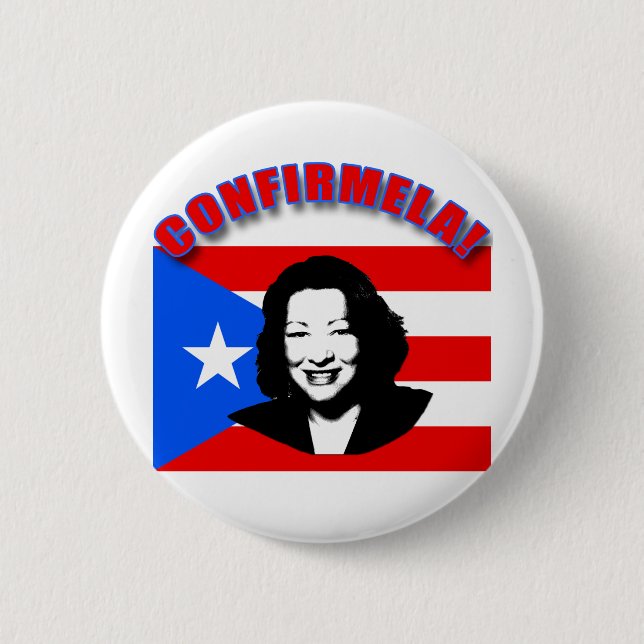 CONFIRMELA Betrug Bandera De Puerto Rico Button (Vorderseite)