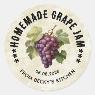 Confiture vintage de raisin pour Étiquettes de can