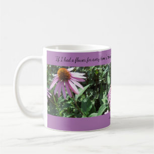 Conflowers violets Pensées de vous Café Mug