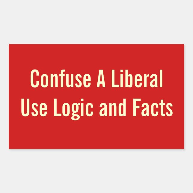 Confondre Un Autocollant Libéral (Devant)