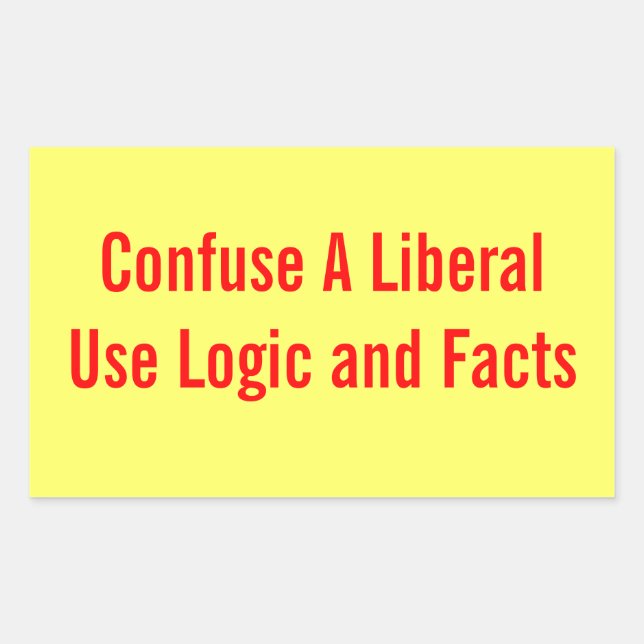 Confondre Un Autocollant Libéral (Devant)