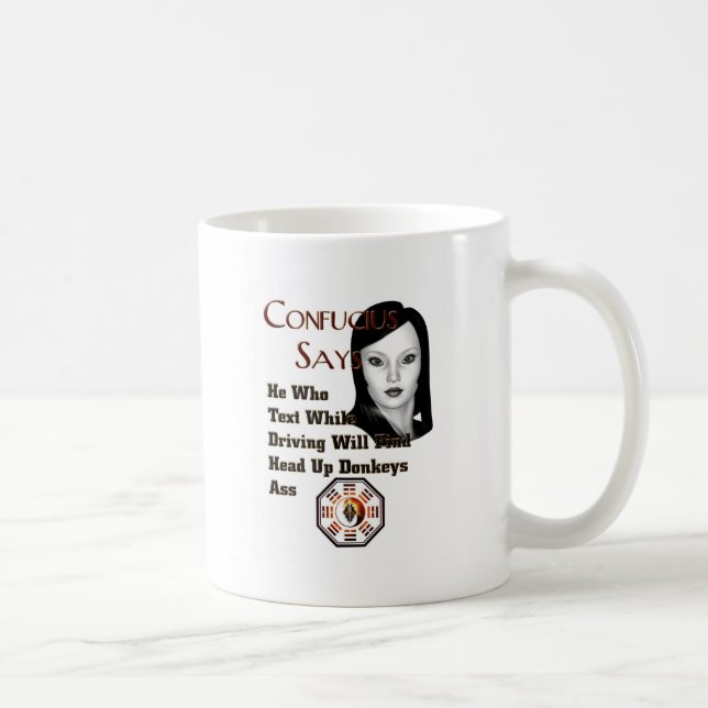 Confucius sagt kaffeetasse (Rechts)