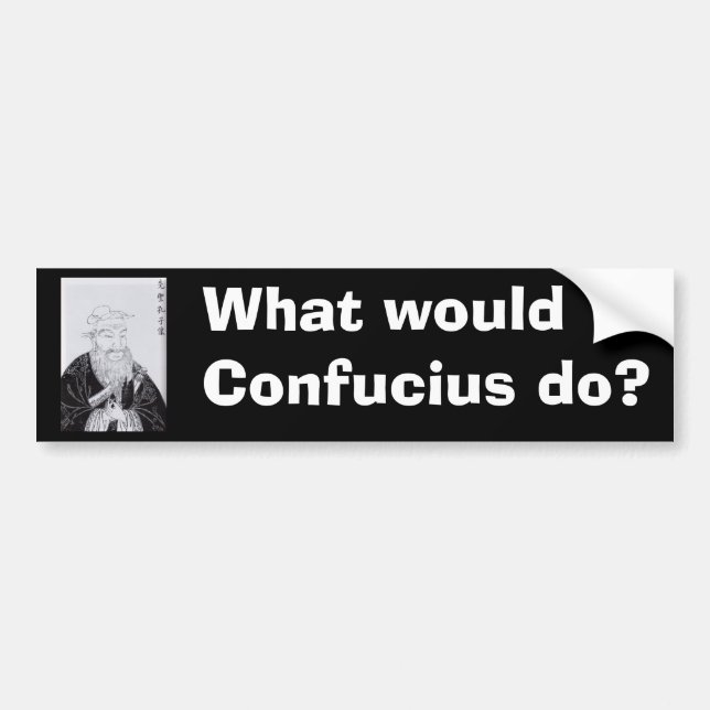 Confucius_the_scholar Autoaufkleber (Vorne)