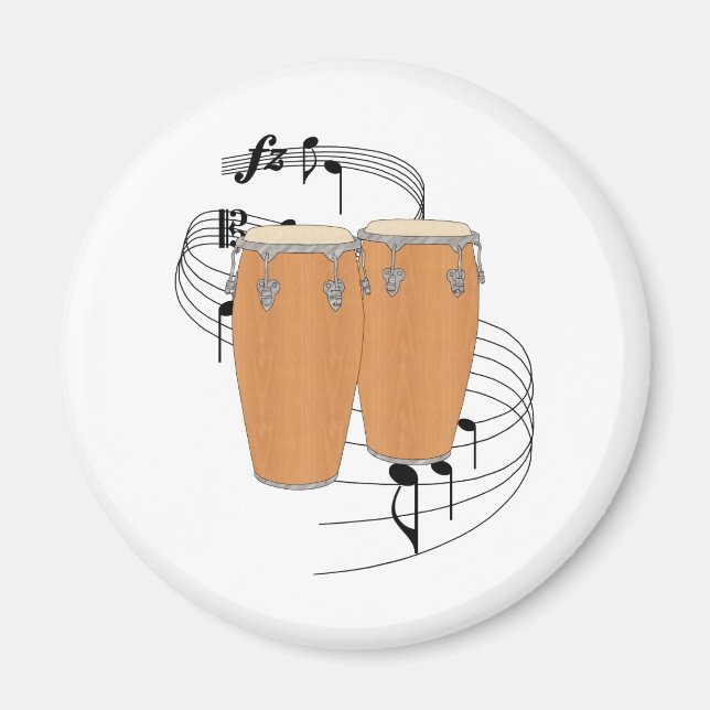 Conga Drums Magnet (Vorne)