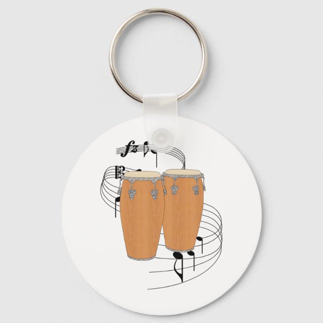 Conga Drums Schlüsselanhänger (Vorderseite)