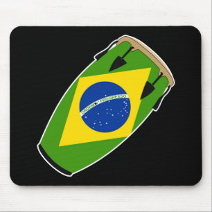 Conga-Flagge Brasilien Mousepad