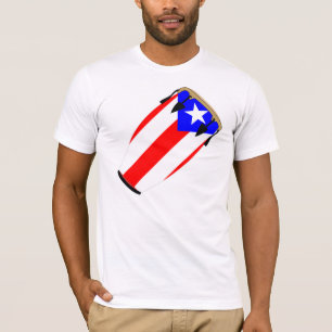 Conga-Flagge Puerto Rico T-Shirt