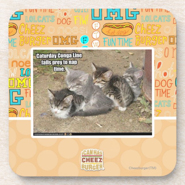 Conga-Linie Getränkeuntersetzer (Vorderseite)