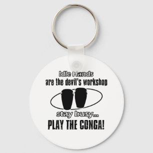 Conga-Musikdesign Schlüsselanhänger
