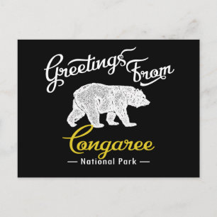 Congaree National Park Bear Postkarte