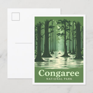 Congaree National Park South Carolina USA Travel Postkarte