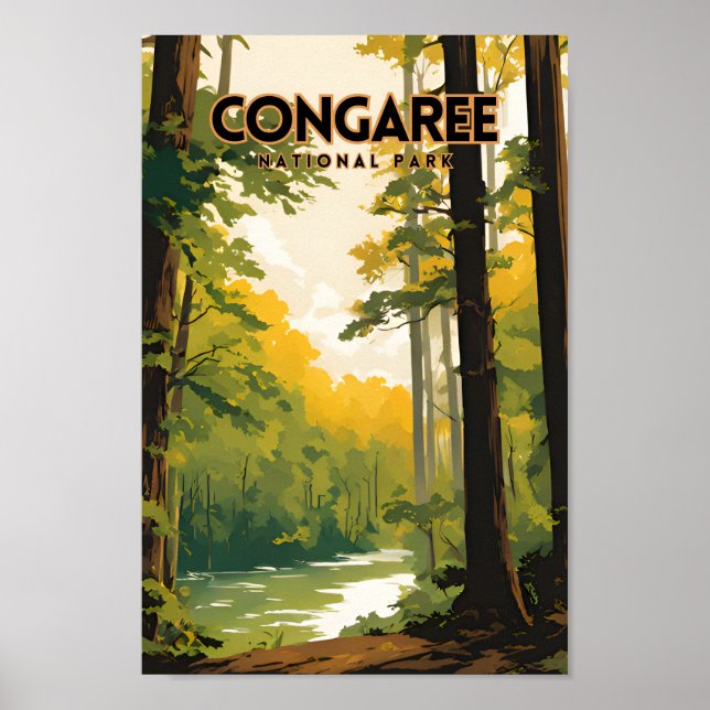 Congaree National Park Travel PS Poster (Vorne)