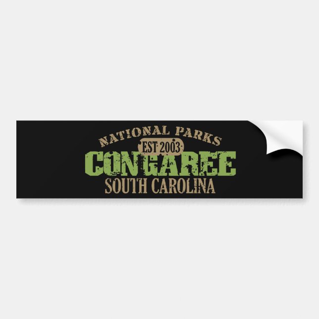 Congaree Nationalpark Autoaufkleber (Vorne)