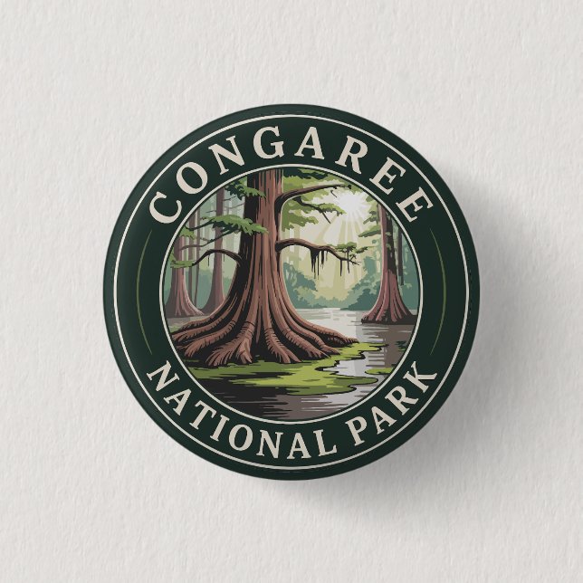 Congaree-Nationalpark Button (Vorderseite)