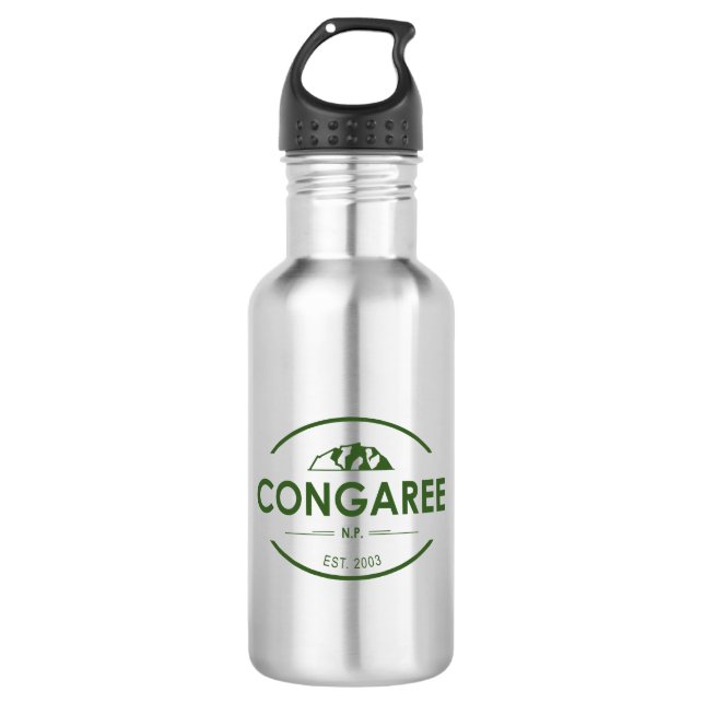 Congaree-Nationalpark Edelstahlflasche (Vorderseite)