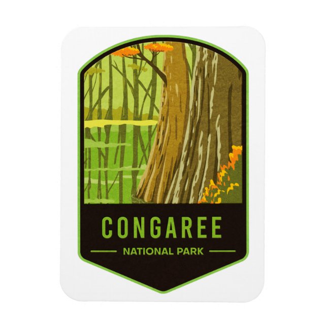 Congaree-Nationalpark Magnet (Vertikal)