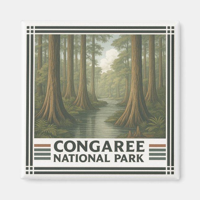 Congaree-Nationalpark Magnet (Vorne)