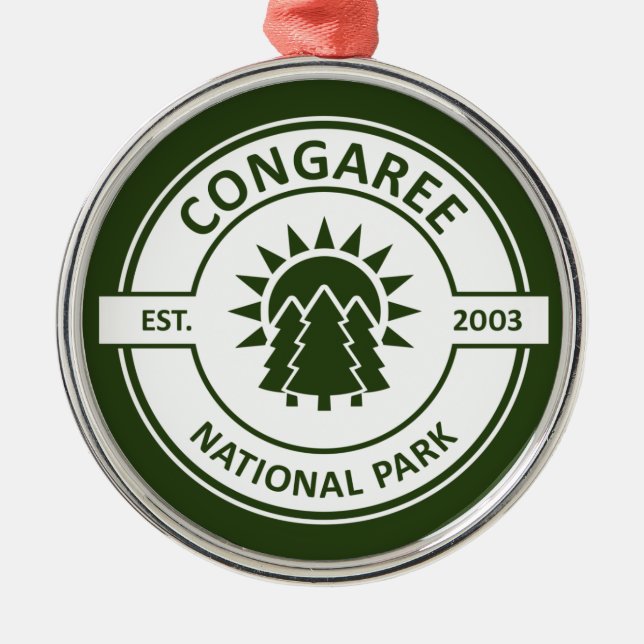 Congaree-Nationalpark Ornament Aus Metall (Vorne)