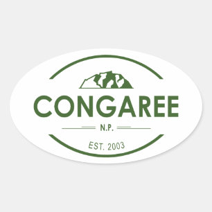 Congaree-Nationalpark Ovaler Aufkleber