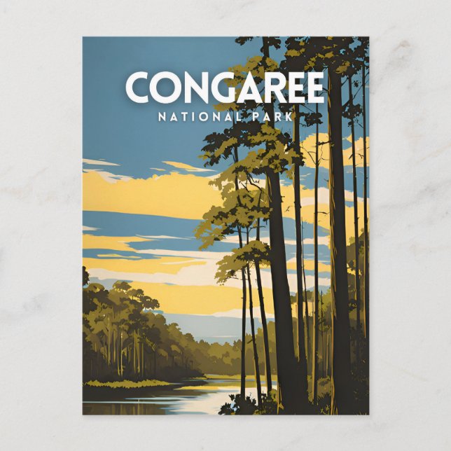 Congaree-Nationalpark Postkarte (Vorderseite)