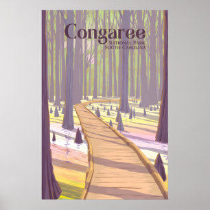 Congaree-Nationalpark Reiseplakat Poster