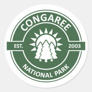 Congaree-Nationalpark Runder Aufkleber