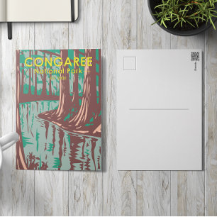 Congaree Nationalpark South Carolina Vintage Postkarte