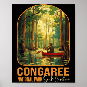 Congaree Nationalpark South Carolina Wandern Poster