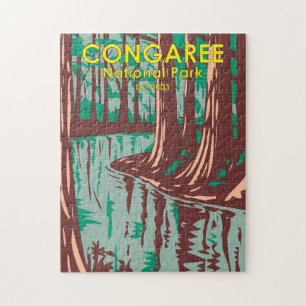 Congaree Nationalpark Süd Carolina Vintag