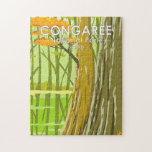 Congaree Nationalpark Süd Carolina Vintage<br><div class="desc">Congaree Vektorgrafik Design. Der Park beherbergt den größten, in den Staaten links Trakt des Bodenwaldes mit altem Wachstum.</div>