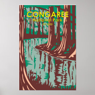 Congaree Parc National de Caroline du Sud Poster V