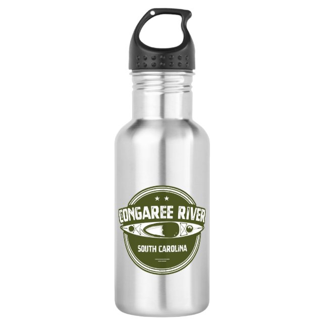 Congaree River South Carolina Kayaking Edelstahlflasche (Vorderseite)