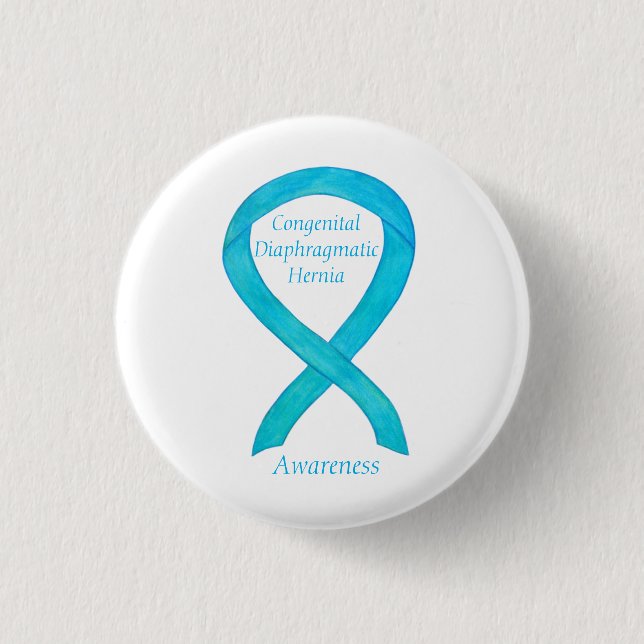 Congenital Diaphragma Hernia CDH Awareness Button (Vorderseite)